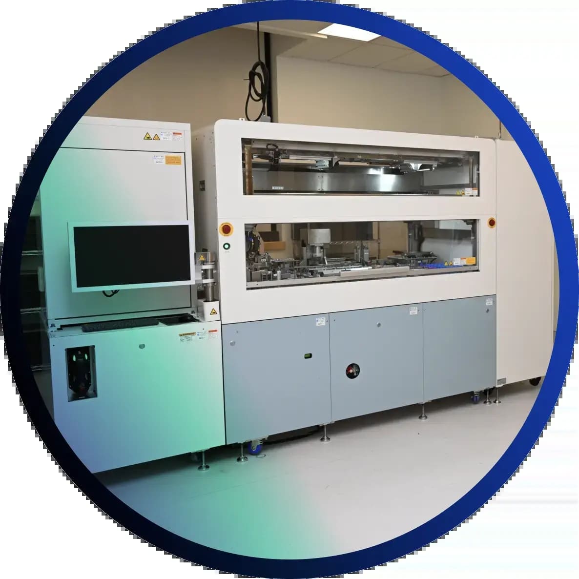 Full view of the compact Panasonic NPi-11 automated cell culture machine showing how it consolidates incubators, centrifuges, and imaging into one unit.